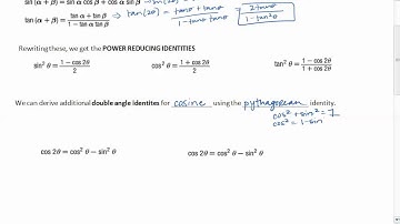 5-5 Multiple-Angle Identities