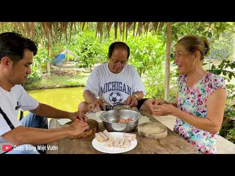 Video Là chả giò ăn với bún rau sống | Cuộc Sống Miệt Vườn - youtube
