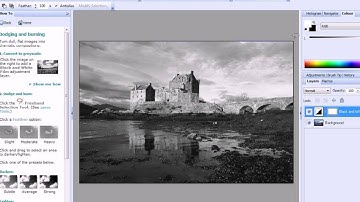 Serif PhotoPlus X4 Tutorial - Dodge and Burn in the Black and White Studio