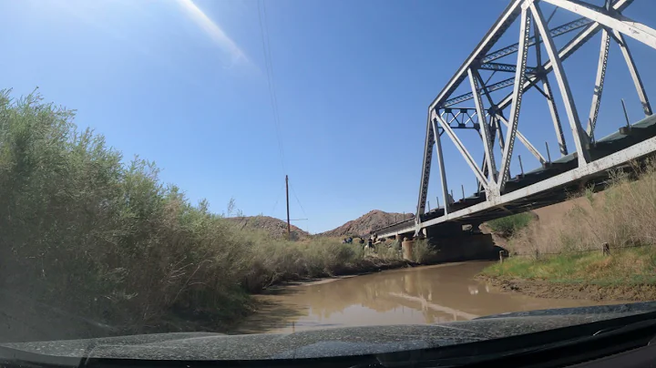Water Crossing on the Mojave Trail in My Honda Rid...