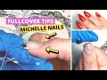 Proviamo le FULLCOVER TIPS Michelle Nails | ricostruzione mandorla classica 💅 desmynails