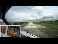 COCKPIT VIEW VISUAL APPROACH BIAK