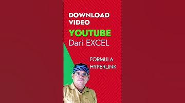 Cara mendowload video YouTube dari excel dengan rumus Hyperlink