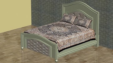3ds max bed modeling-bed modeling bed sheet with pillow-3ds max tutorial part 1