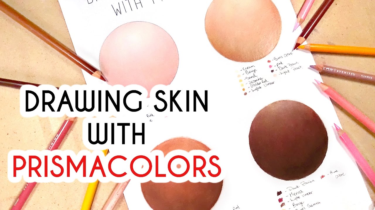 DRAWING SKIN WITH PRISMACOLORS! Coloured Pencil Drawing Tutorial Episode 5  