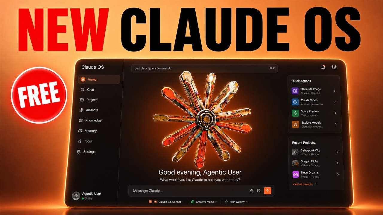 Claude: NEW AI Operating System is INSANE!