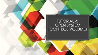 Tutorial 4 Open System - Turbine