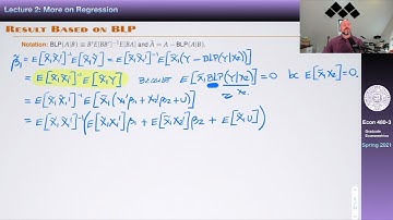 Econ 480 - Lecture 2: More on Regression