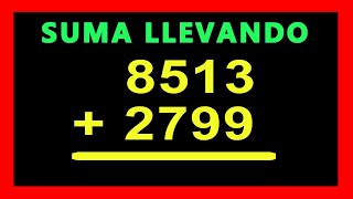 ✅👉 Sumas con Llevadas  ✅ Como sumar llevando