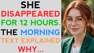 She Disappeared for 12 Hours. The Morning Text Explained Why.