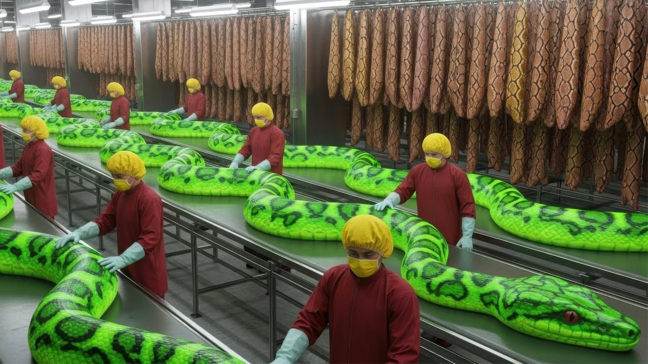 Inside the Python Skin Factory – How Exotic Snakes Become $30,000 ...