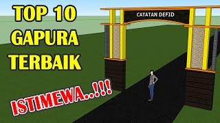 CONTOH DESAIN GAPURA..!!! sebagai referensi, gapura desa, gapura minimalis paling istimewa