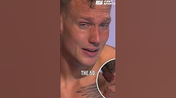 Caleb Dressel breaks down in tears after failing to defend back-to-back titles  #CalebDressel