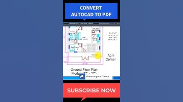 (தமிழ்)Tamil #shorts How to convert autocad to pdf file