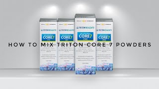 How To Mix Triton Core 7 Powders 3a and 3b