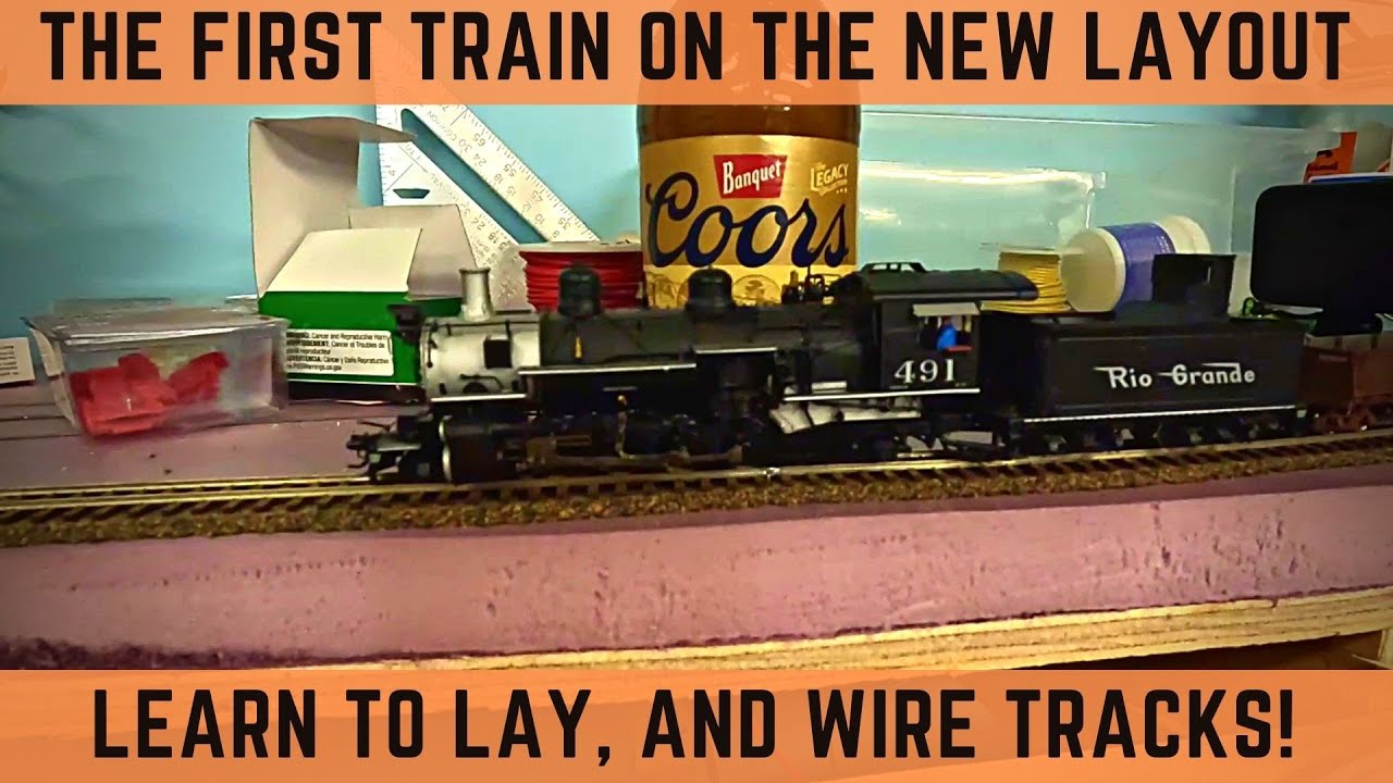 Model Railroad HowTo, and the first train run on Leighton's Layout