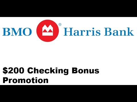 Bmo Harris Bank Checking Promotion 200 Bonus Youtube