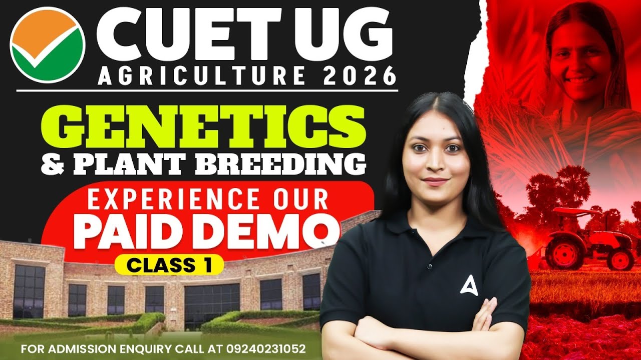 CUET UG Agriculture 2026 | Genetics & Plant Breeding | Paid demo class #1 | By Damini