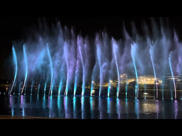 Epic central water light show at Grand Prairie TX class=