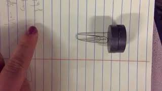 magnet and paper clip slow motion