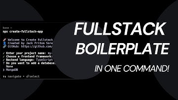 Generate Fullstack Boilerplate in ONE Command! | Devstacker CLI (Frontend + Backend + Database)