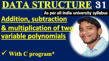 DSUC 1.31 || Two variable linked list with Addition, Subtraction & multiplication ||