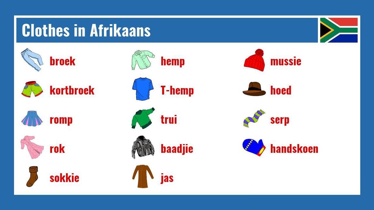 Clothes In Afrikaans YouTube clothes-in-afrikaans-youtube