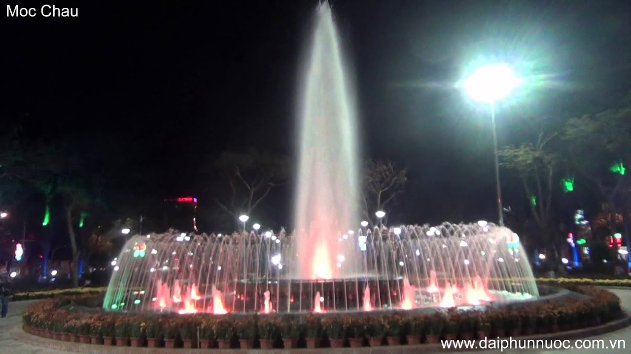 Dai phun nuoc; Phun nuoc nghe thuat; Fountain; Music Fountain; Water