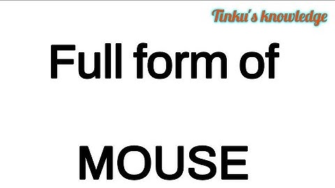 Full form of mouse |  #mouse #computer #fullform #knowledge #video #fullformvideo