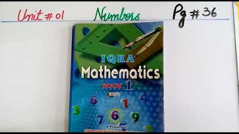 PVI MATHS LESSON # 77 EX 1.1 Q ( 3 - 6 ) DATED:31/08/2020 TOPIC: DIGITS & WORDS