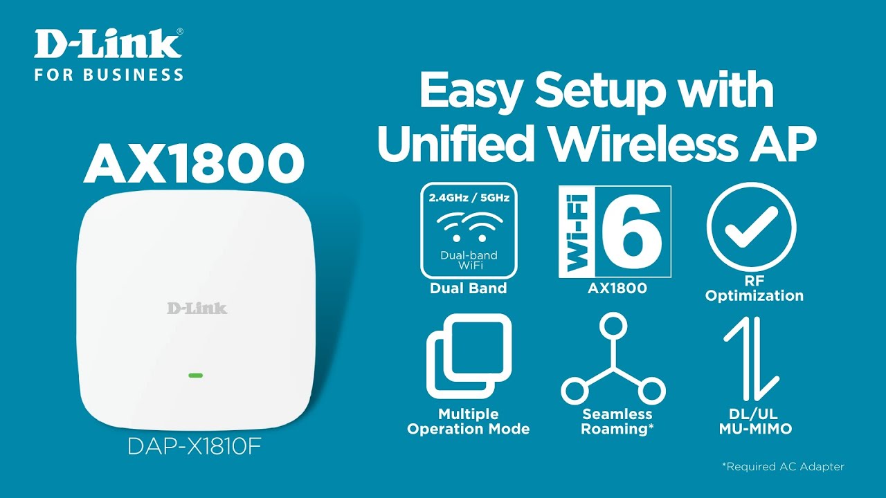 Wireless d-link アクセスポイント D-Link DAP-X1810F - AX1800 WiFi
