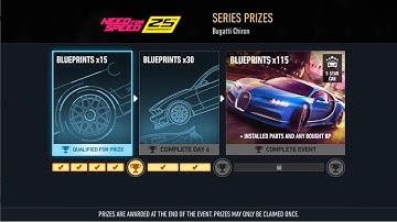 NfS: No Limits - Bugatti Chiron Day6 complete Day7 part1