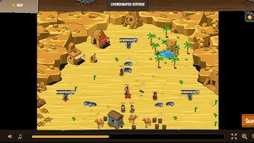 Coordinated Defense CodeCombat. Python