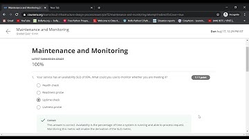 Maintenance & Monitoring  Reliable Google Cloud Infrastructure Design and Process | Coursera answers