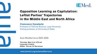 Opposition Learning as Capitulation: Leftist Parties’ Trajectories in the Mideast and North Africa