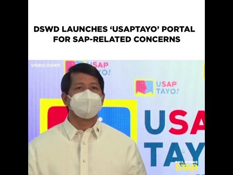 DSWD launches 'uSAPtayo' portal for SAP-related concerns