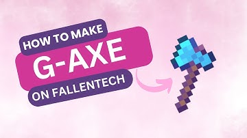 HOW TO MAKE A GAXE IN FALLENTECH SKYBLOCK RED