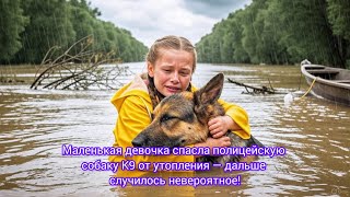 картинка: Маленькая девочка спасла полицейскую собаку K9 от утопления — дальше случилось невероятное!
