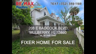 Fixer Home for Sale 208 E Badcock Blvd, Mulberry, FL 33860 OM679960 realtorusman