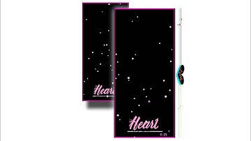 Heart circle particle full screen template | kinemaster template new | avee player visualizer #heart