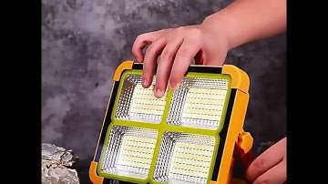 Outdoor lighting solar powered led flood light with power bank and phone charge