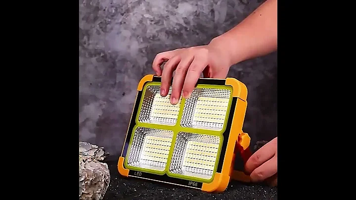 Outdoor lighting solar powered led flood light with power bank and phone charge