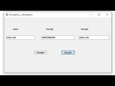 How to Encrypt _ Decrypt for input Strings -Vb.net