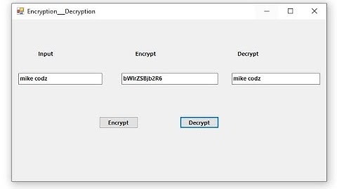 How to Encrypt _ Decrypt for input Strings -Vb.net