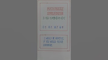 #MATH PUZZLE #MATHEMATICS #ARITHMETIC #SIMPLIFICATION #SHORTS #SHORTS VIDEO #VIRAL #MATH #MATHS #GK#