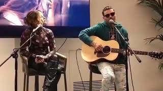 Abraham mateo & sofia reyes cantando  que ha pasao' en acustico