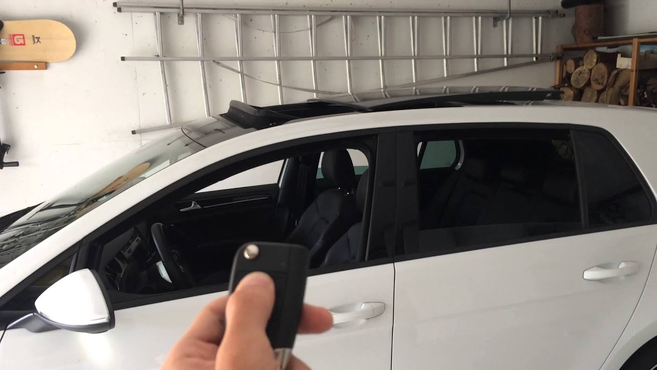 Golf 7 Panoramic Sunroof Comfort Opening YouTube