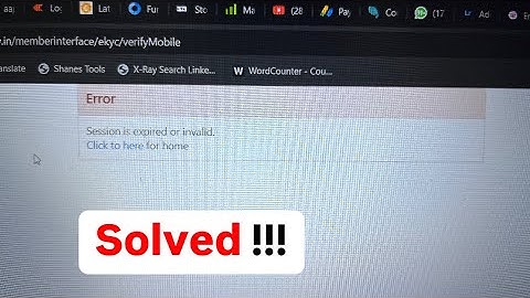 Solution for Session is expired or invalid error in epfo website or UAN website 2025 #epfo #govinda
