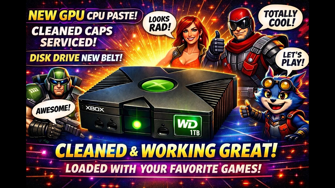 OG Xbox 1.1 Cerbios BFM 1TB #ogxbox #xbmc4gamers #xboxmod #originalxbox #xboxgaming  #xboxgames