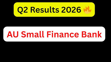 AU Small Finance Bank Q2 Results 2026 🔥 | Record Profit Growth or Slowdown? Full Analysis